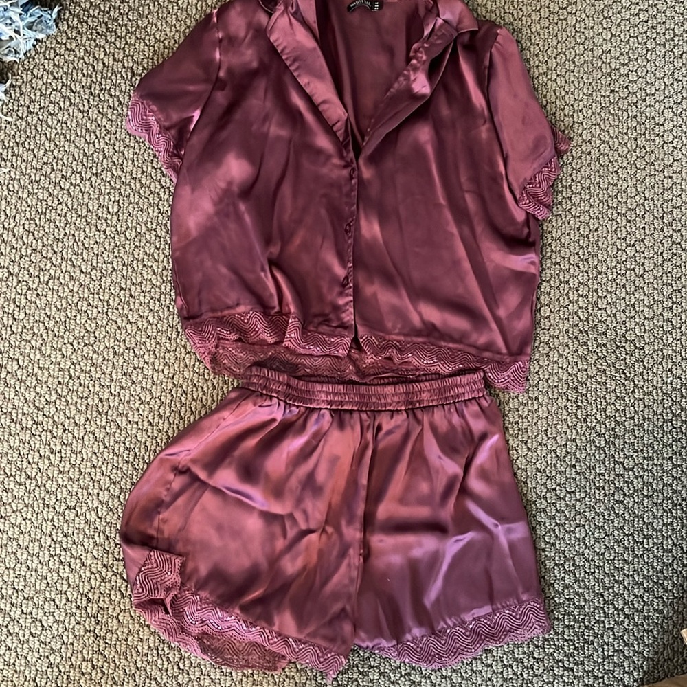 Dark pink/ purple pj set